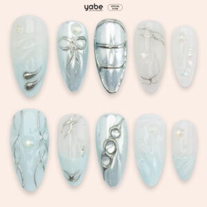 Press On Nails Trendy Blue 1268