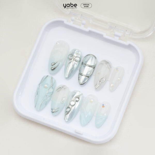 Press on nails trendy blue 1268 - image 2