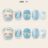 Press on Nails Lovely Blue 1276