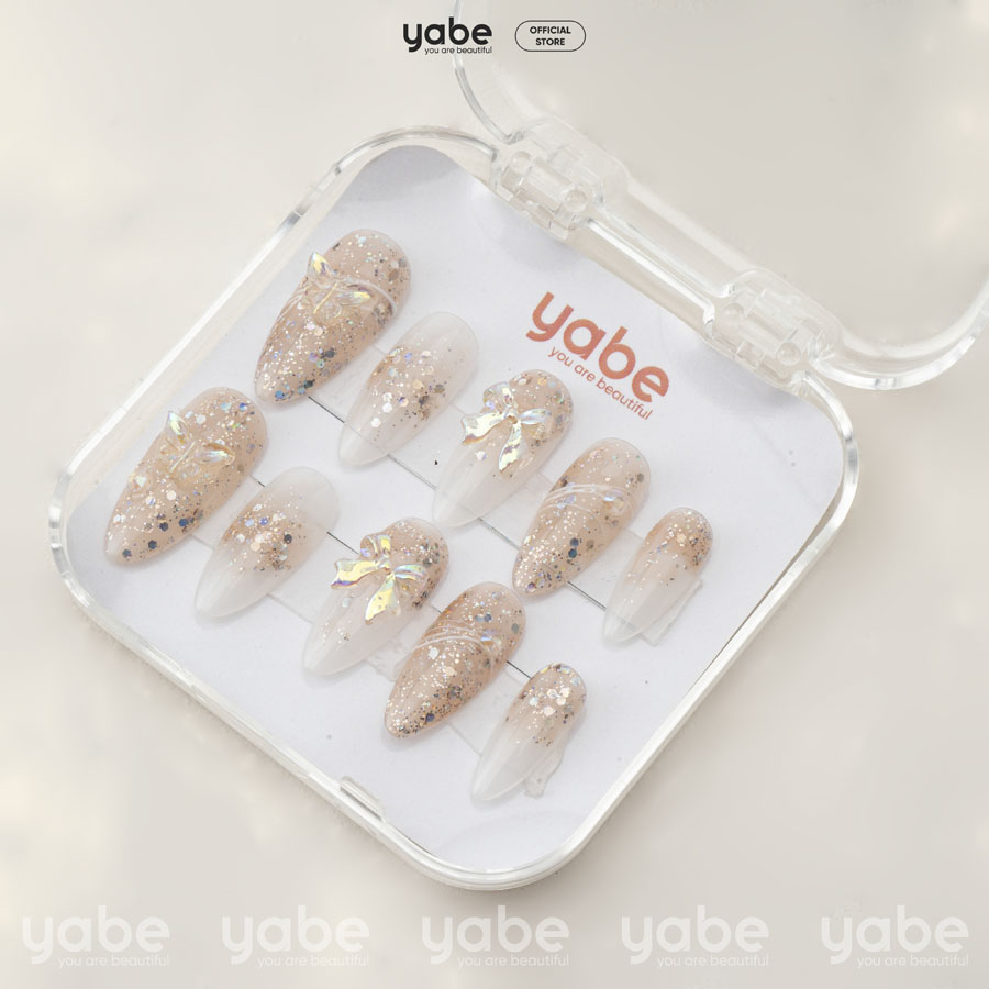 Press on nails beauty brown 1278