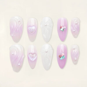 Press on Nails Beauty Purple 1288