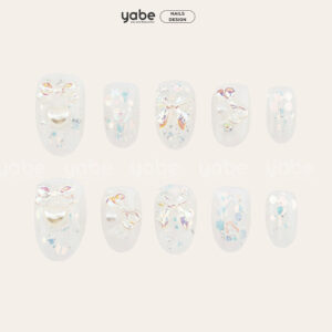 Press on Nails Lovely White 1291
