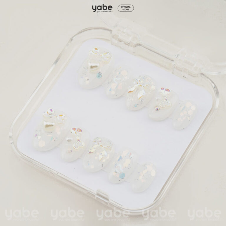 Press on nails lovely white 1291