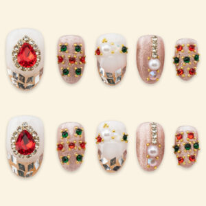 Press on Nails Lovely Red 1306