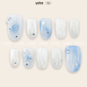 Press on Nails Lovely Blue 1307