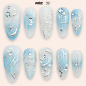 Press On Nails Trendy Blue 1317