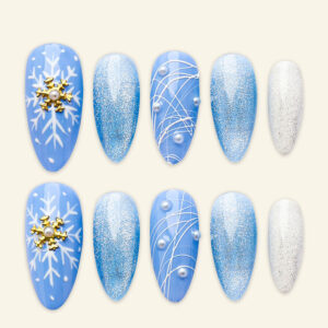 Press on Nails Beauty Blue 1341
