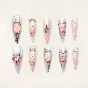 Press on Nails Trendy Pink 1358