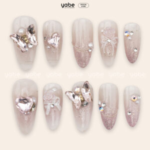 Press On Nails Shinny Pink 1371