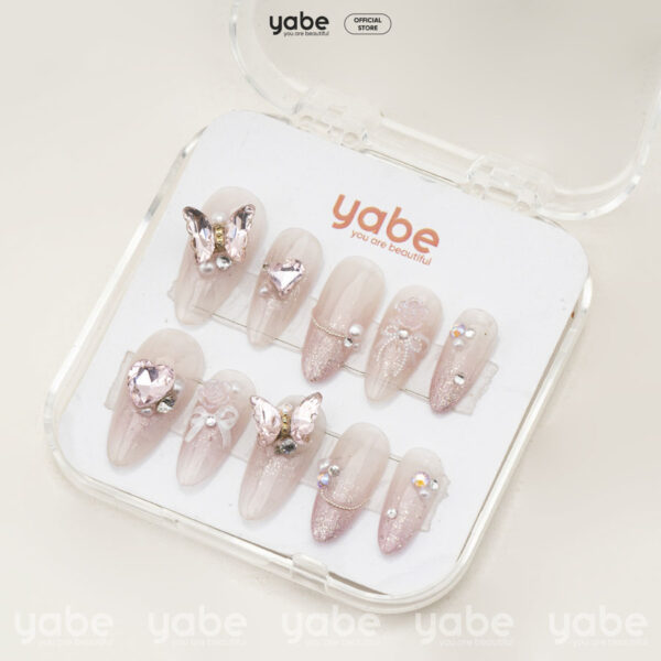 Press on nails shinny pink 1371 - image 2