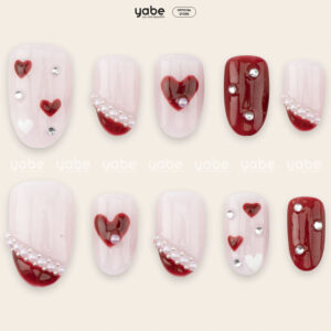 Press on Nails Lovely Red 1379