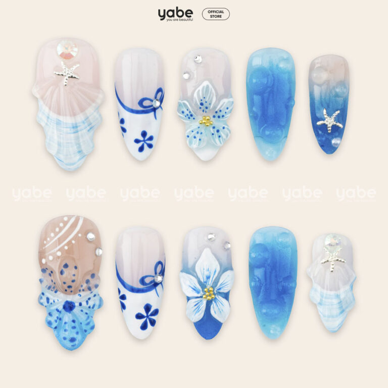 Press on nails luxury mixcolor 3d 1427