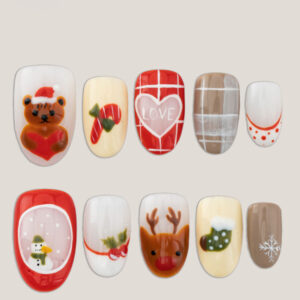 Press on Nails Lovely Red 1537