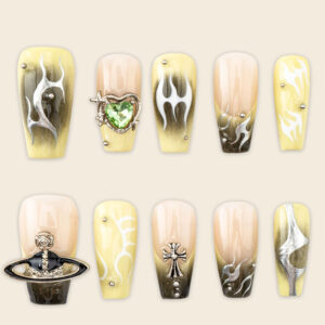 Press on Nails Shinny Green 1540