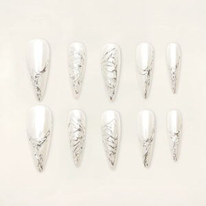 Press on Nails Trendy White 1541