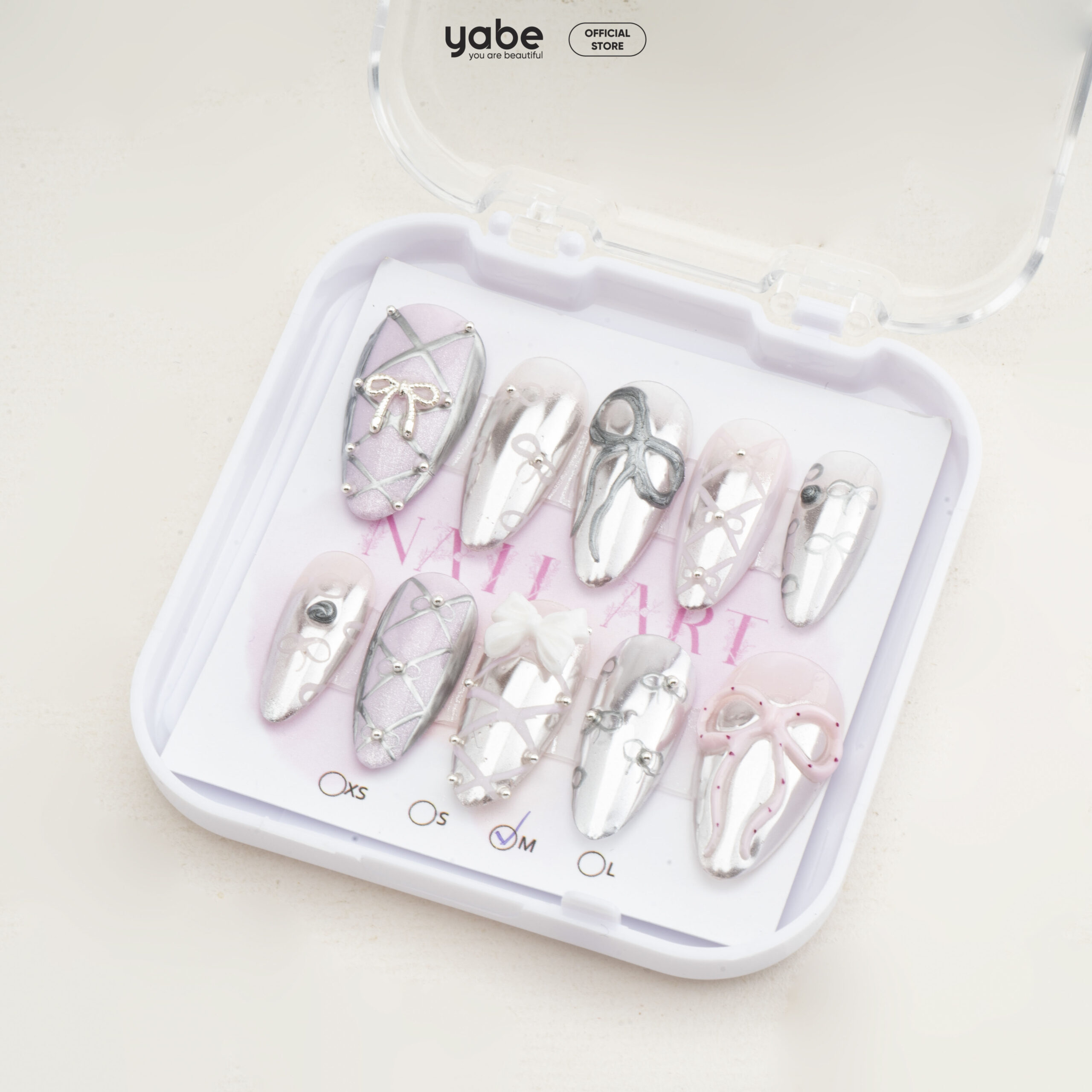 Press on nails beauty pink 1552