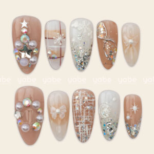 Press on Nails Beauty White 1558