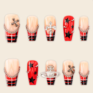 Press on Nails Shinny Red 1569