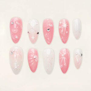 Press on Nails Beauty Pink 1572
