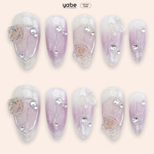 Press On Nails Beauty Purple 1575