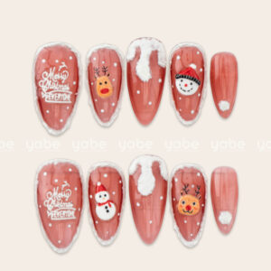 Press on Nails Lovely Red 1578