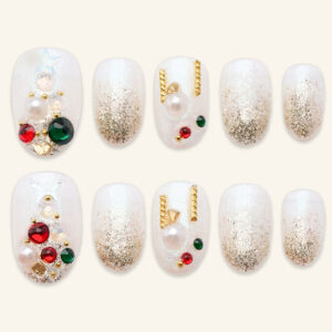 Press On Nails Lovely White 1580