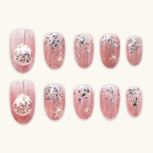 Press on Nails Lovely Purple 1583