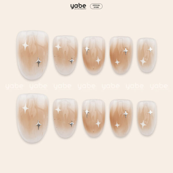 Press on nails lovely cream 1615