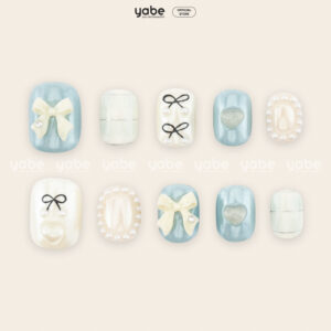 Press On Nails Lovely Blue 1628