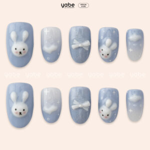 Press On Nails Lovely Blue 1629