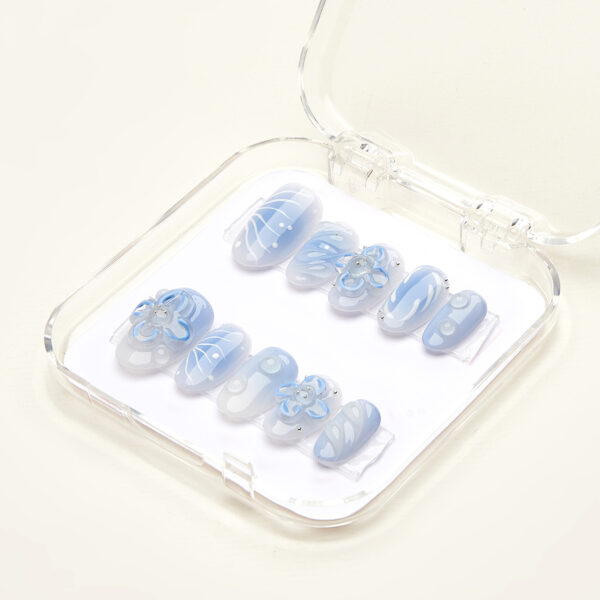 Press on nails lovely blue 1630 - image 2