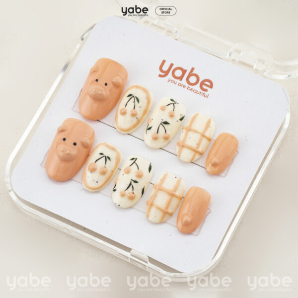 Press on nails lovely cream 1635 - image 2