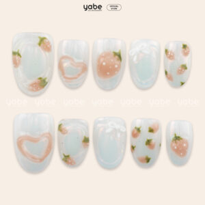 Press On Nails Lovely White 1642