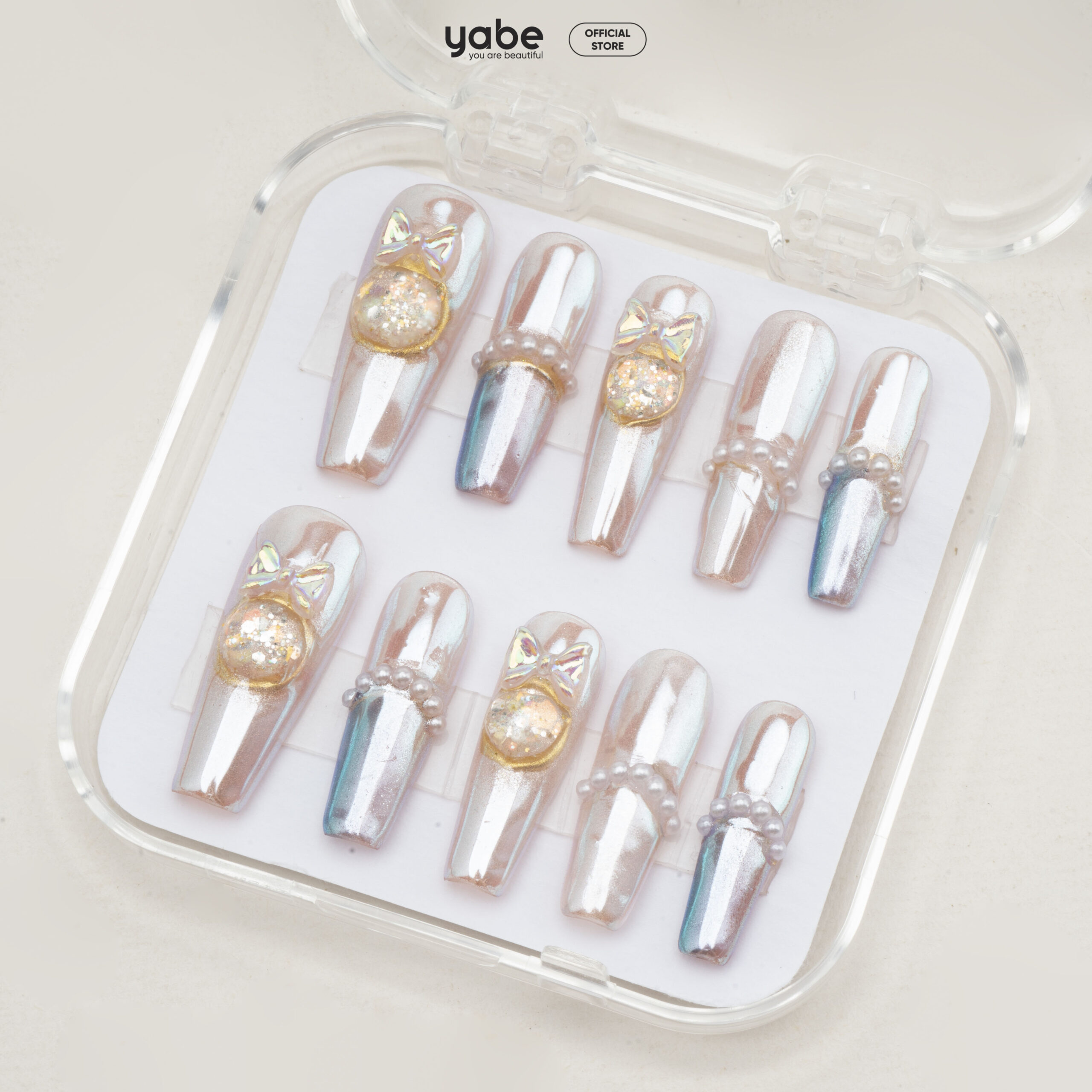 Press on nails beauty cream 1653