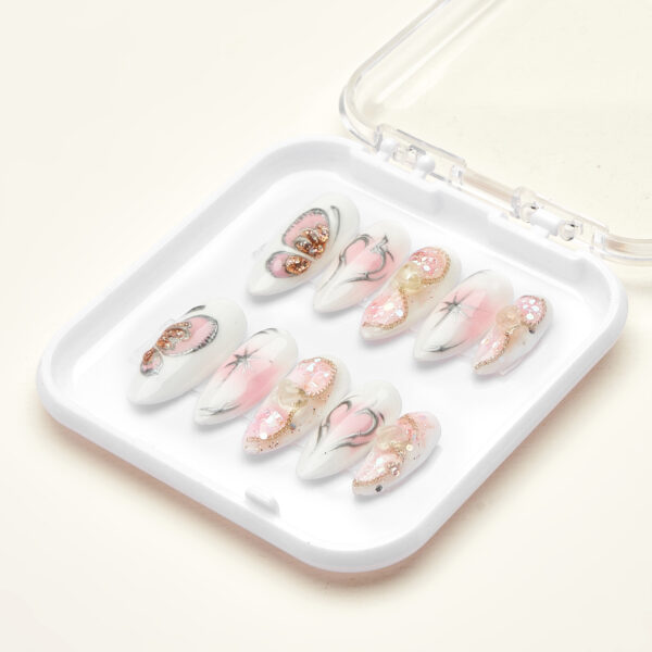 Press on nails beauty white 1655 - image 2