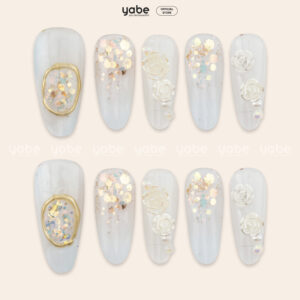 Press On Nails Beauty White 1656