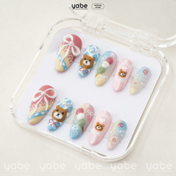 Press on nails shinny mixcolor 1666 - image 2