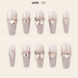 Press On Nails Shinny Purple 1669