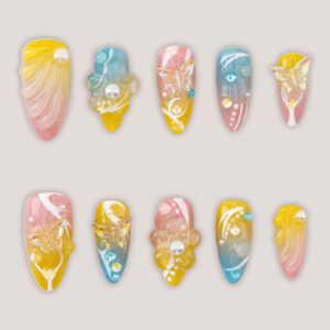 Press on nails luxury mixcolor 1681