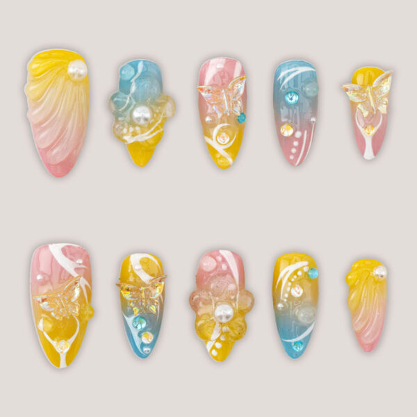 Press on nails luxury mixcolor 1681
