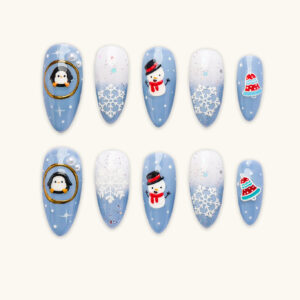 Press On Nails Beauty Blue 1687