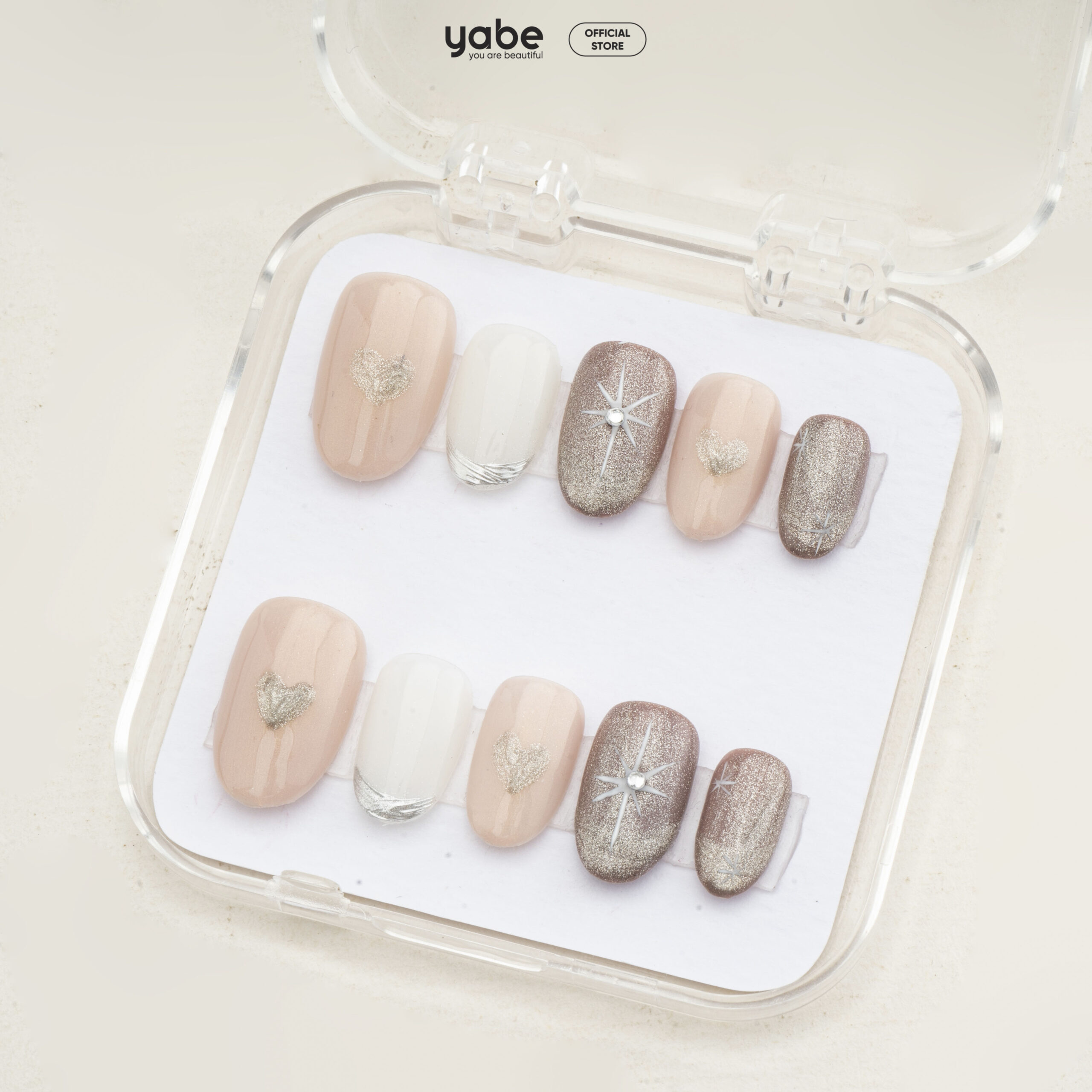 Press on nails lovely cream 1690