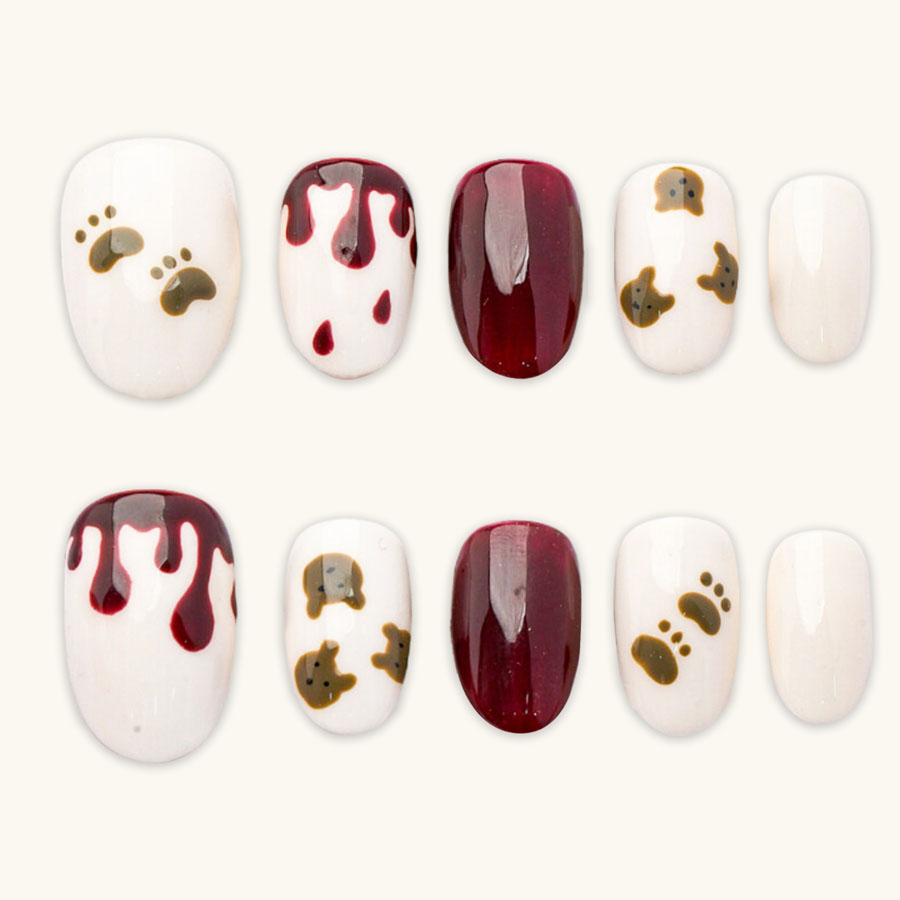 Press on nails lovely brown 1694