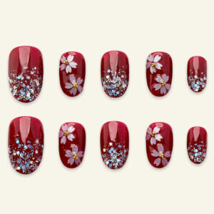Press On Nails Lovely Red 1700