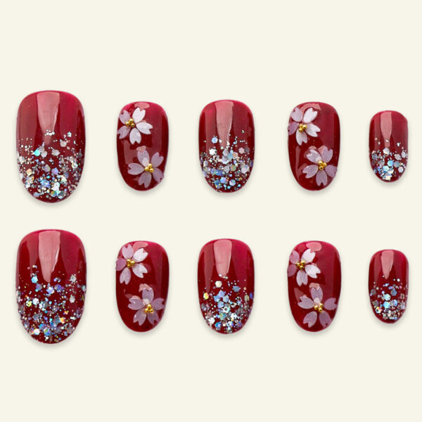 Press on nails lovely red 1700