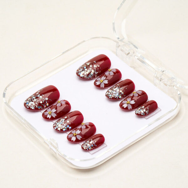 Press on nails lovely red 1700 - image 2