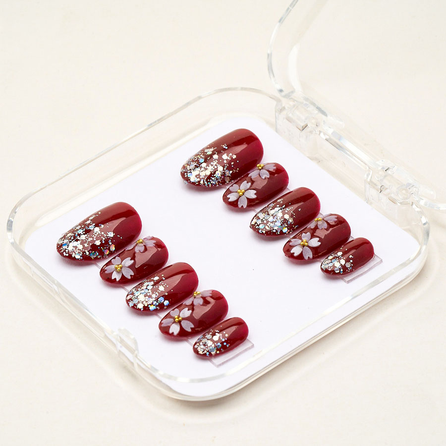 Press on nails lovely red 1700