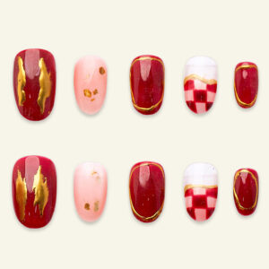Press On Nails Lovely Red 1701