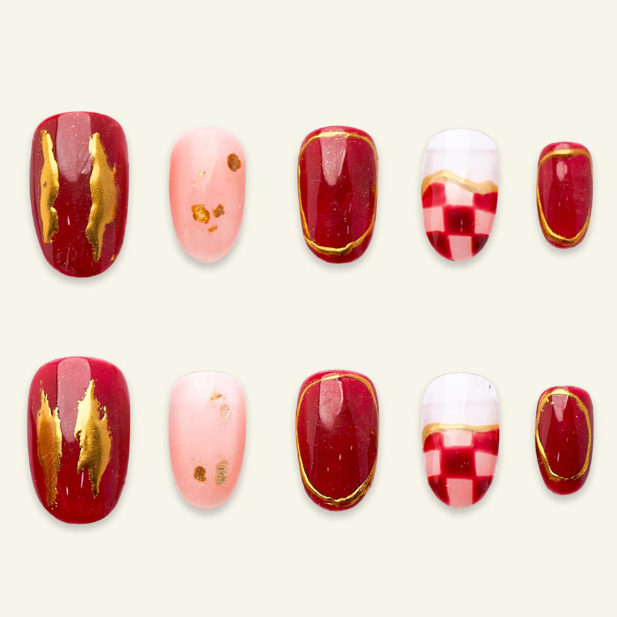 Press on nails lovely red 1701
