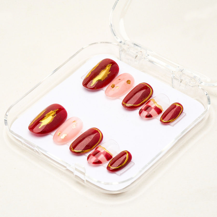 Press on nails lovely red 1701